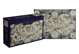 Palapeli 1000 palaa Interdruk - World map