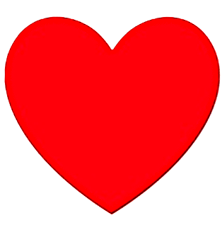 Pyyhekumi Interdruk Hearts - Punainen