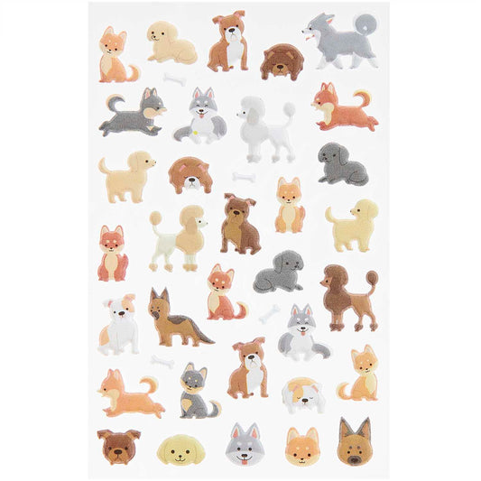 Sticker set Paper Poetry - Puffy Stickers dogs