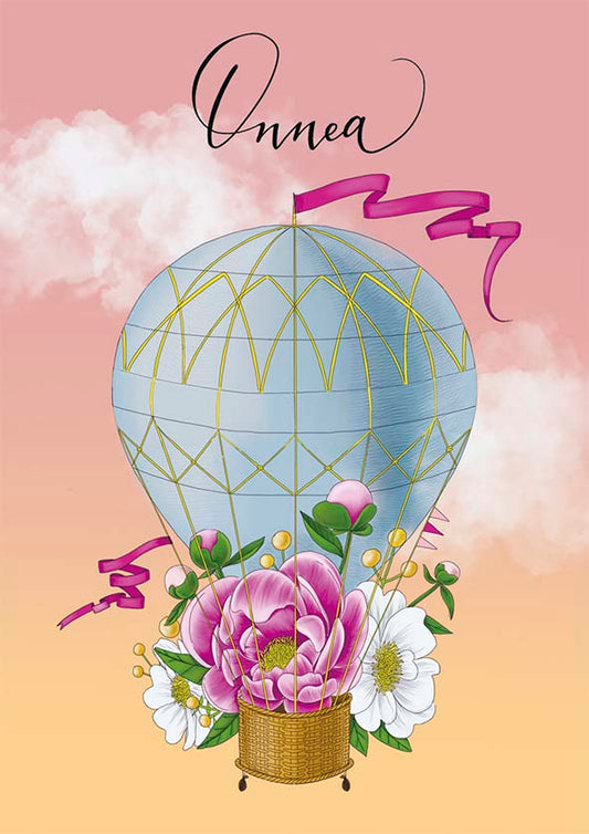 2-piece card Natali Kit - Good luck, hot air balloon