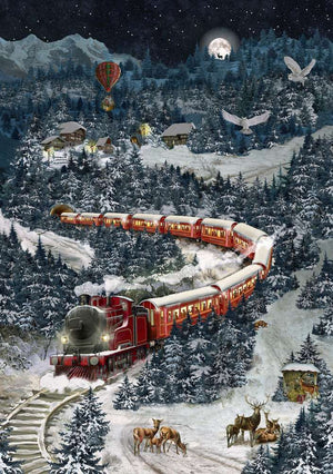 Joulukalenteri A4  - The Christmas Express