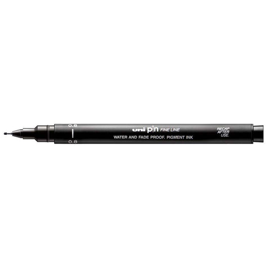 Fiber tip pen Uni Pin - 08 Black