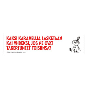 Kirjanmerkki Muumi - Kaksi karamellia