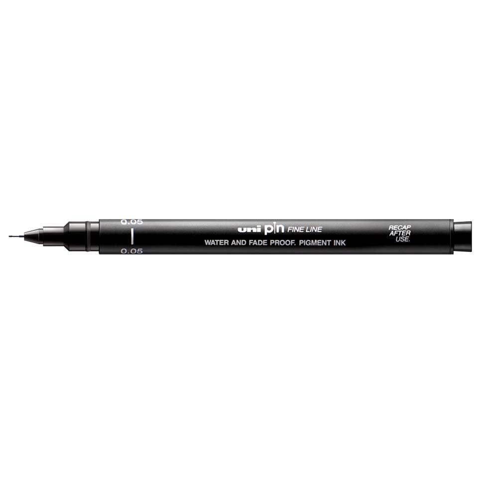 Fiber tip pen Uni Pin - 005 Black