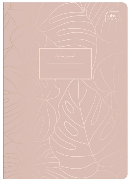 Notebook A5 Interdruk Rose Gold - Beige
