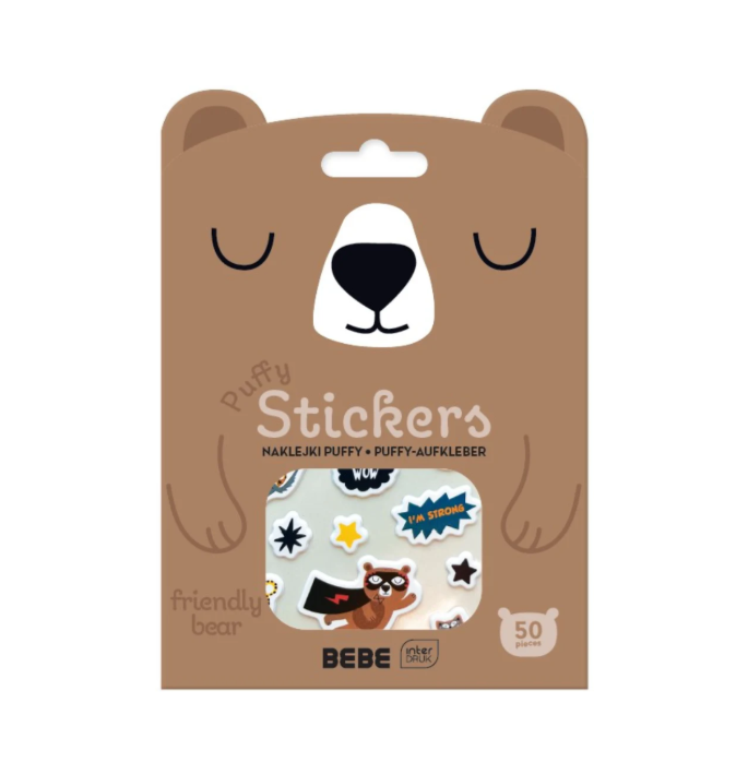 Puffy stickers Interdruk - Bebe Friends Bear