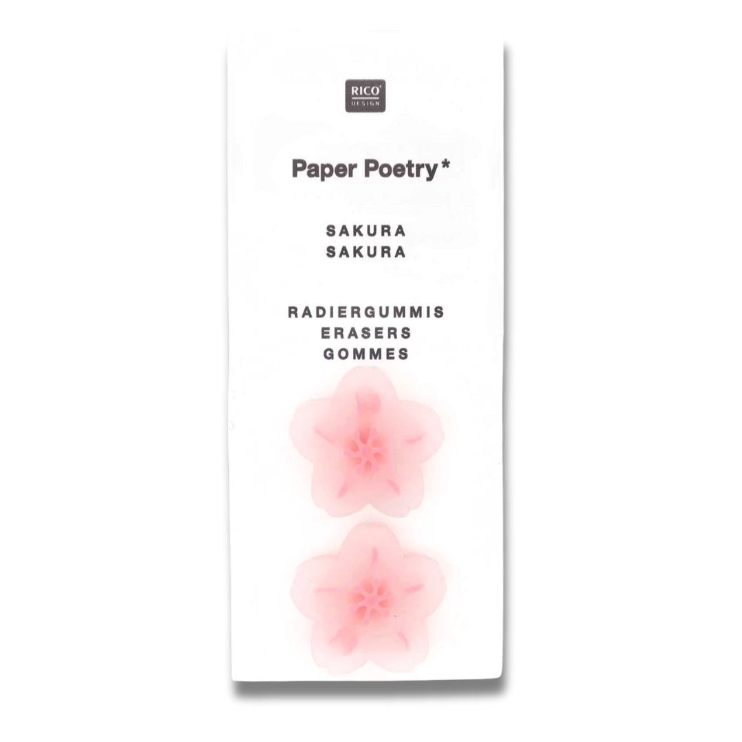 Erasers Paper Poetry - Sakura