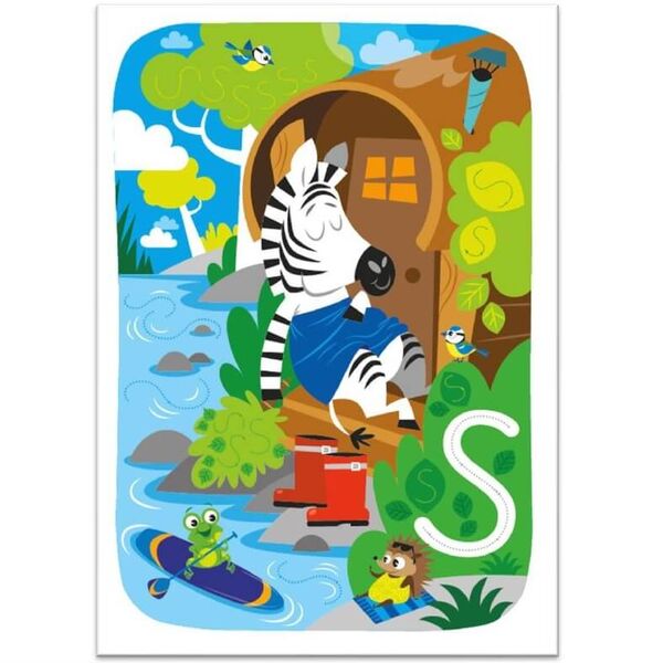 Erasable First Alphabet Activity Book for 4-6 years.