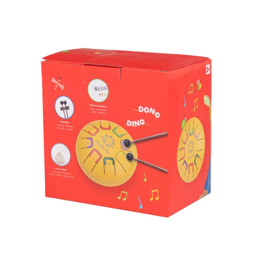 Tongue drum Moulin Roty - yellow