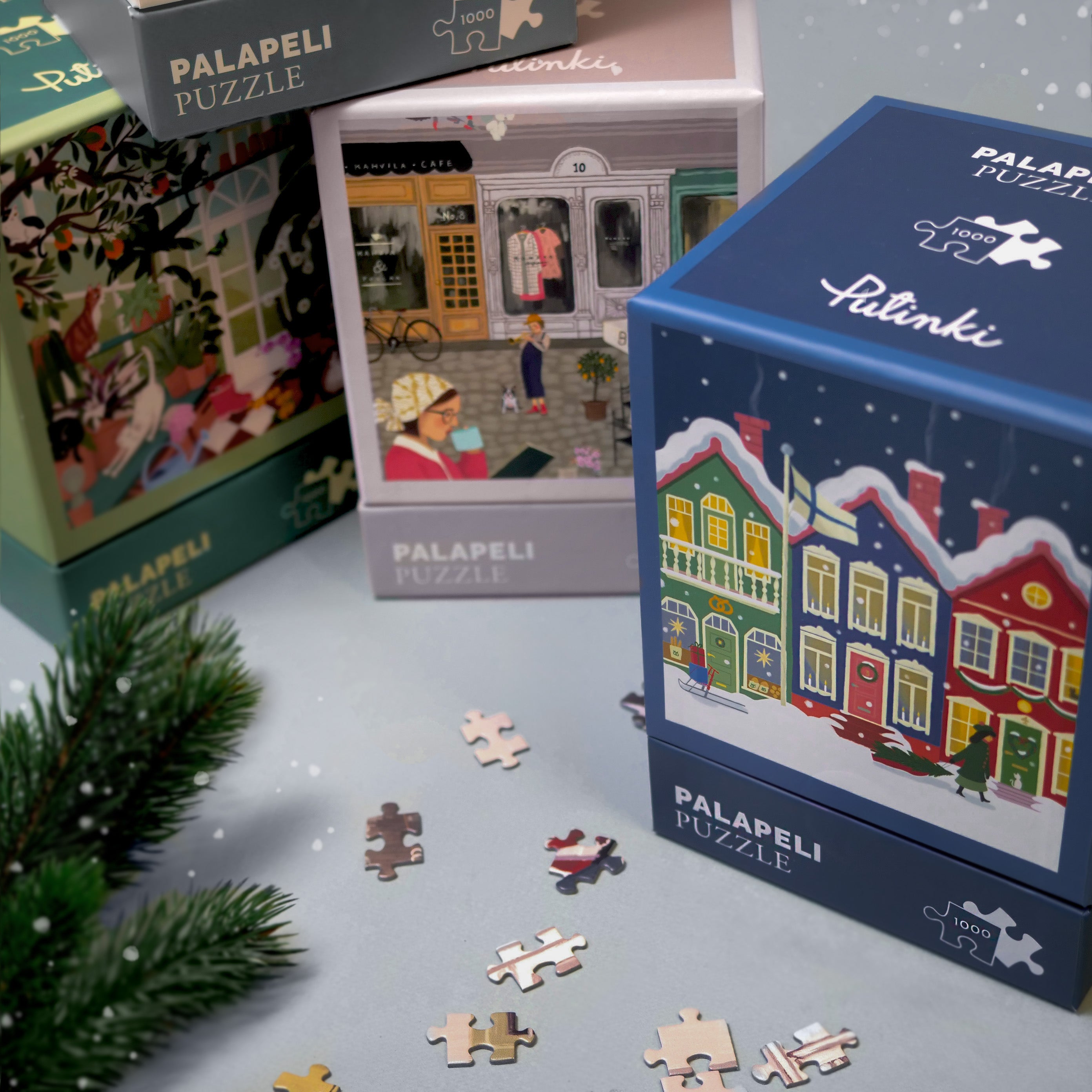 Palapeli Putinki Polka Paper - Talvikylä