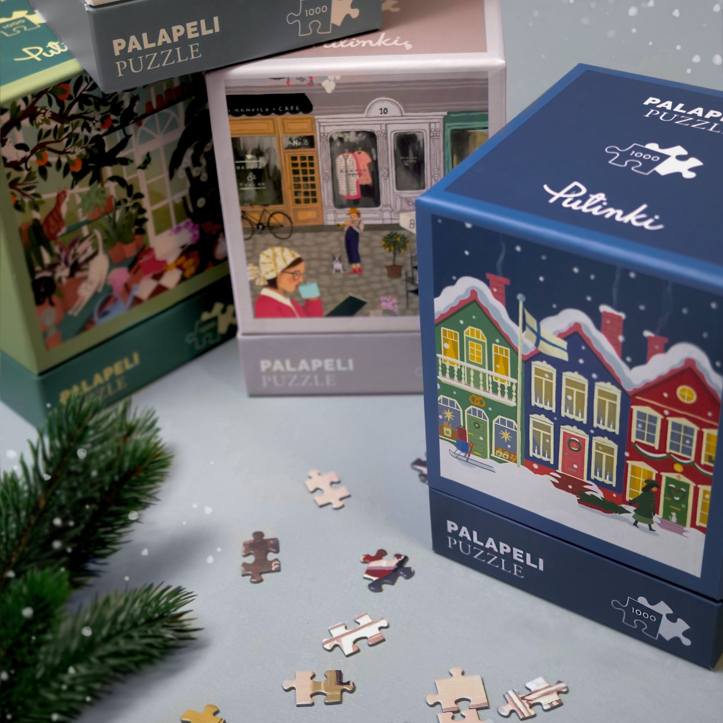 Palapeli Putinki Polka Paper - Talvikylä