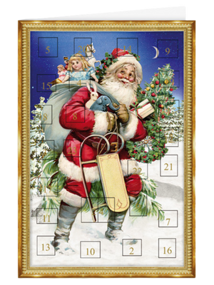 Christmas calendar card Quire - Father Christmas