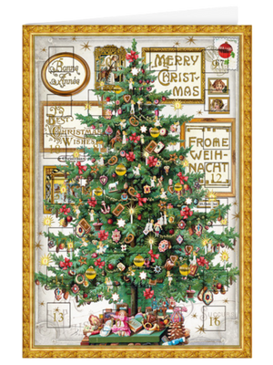 Christmas calendar card Quire - Christmas tree