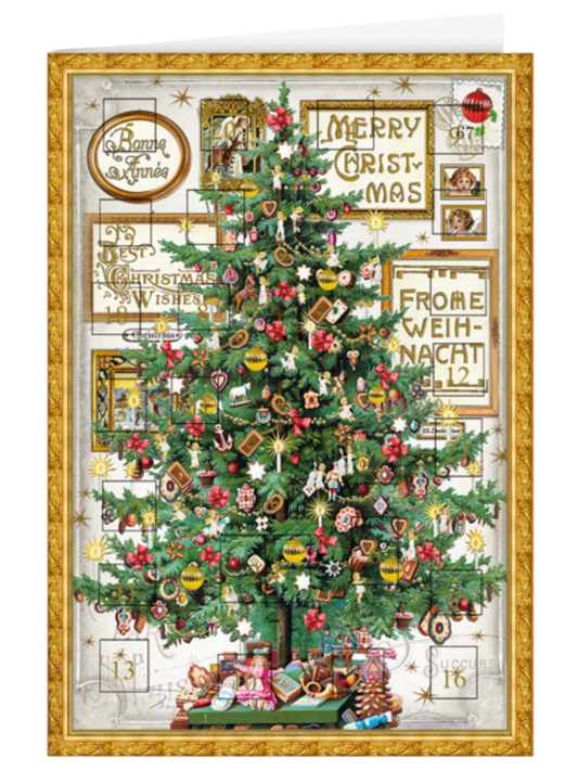 Christmas calendar card Quire - Christmas tree