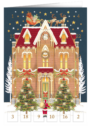 Christmas calendar card Quire - Castle