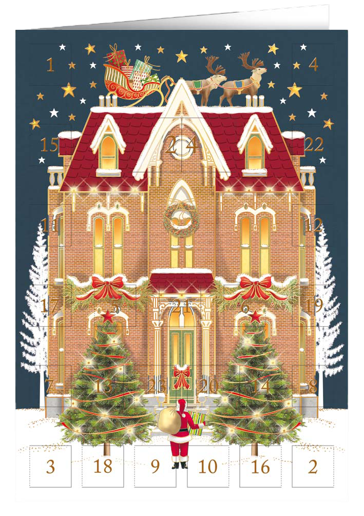 Christmas calendar card Quire - Castle