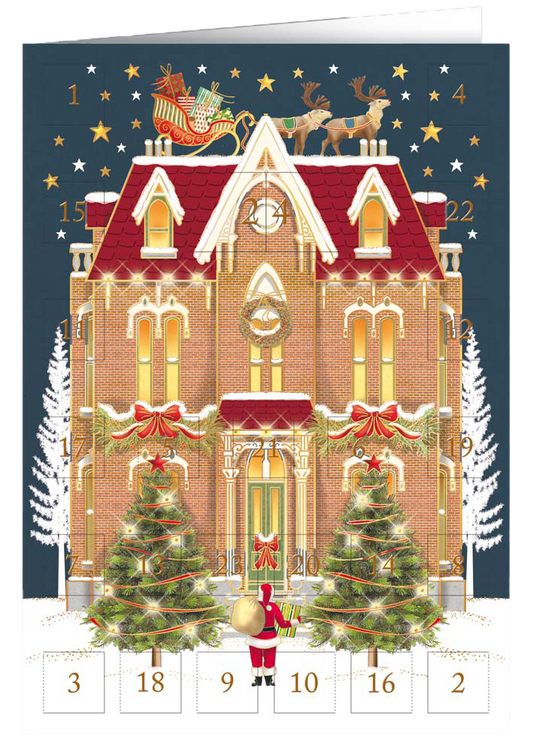 Christmas calendar card Quire - Castle