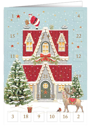 Quire Advent Calendar Card - Christmas House