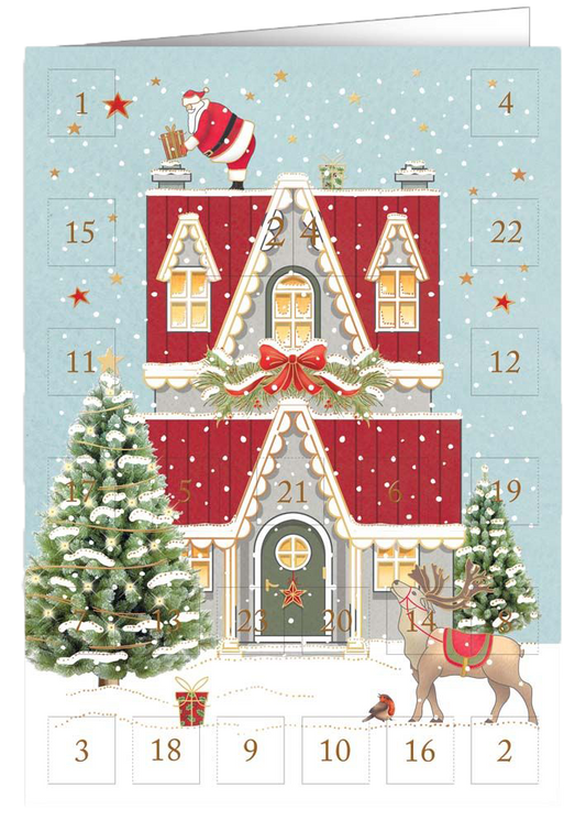 Joulukalenterikortti Quire - Jouluinen talo