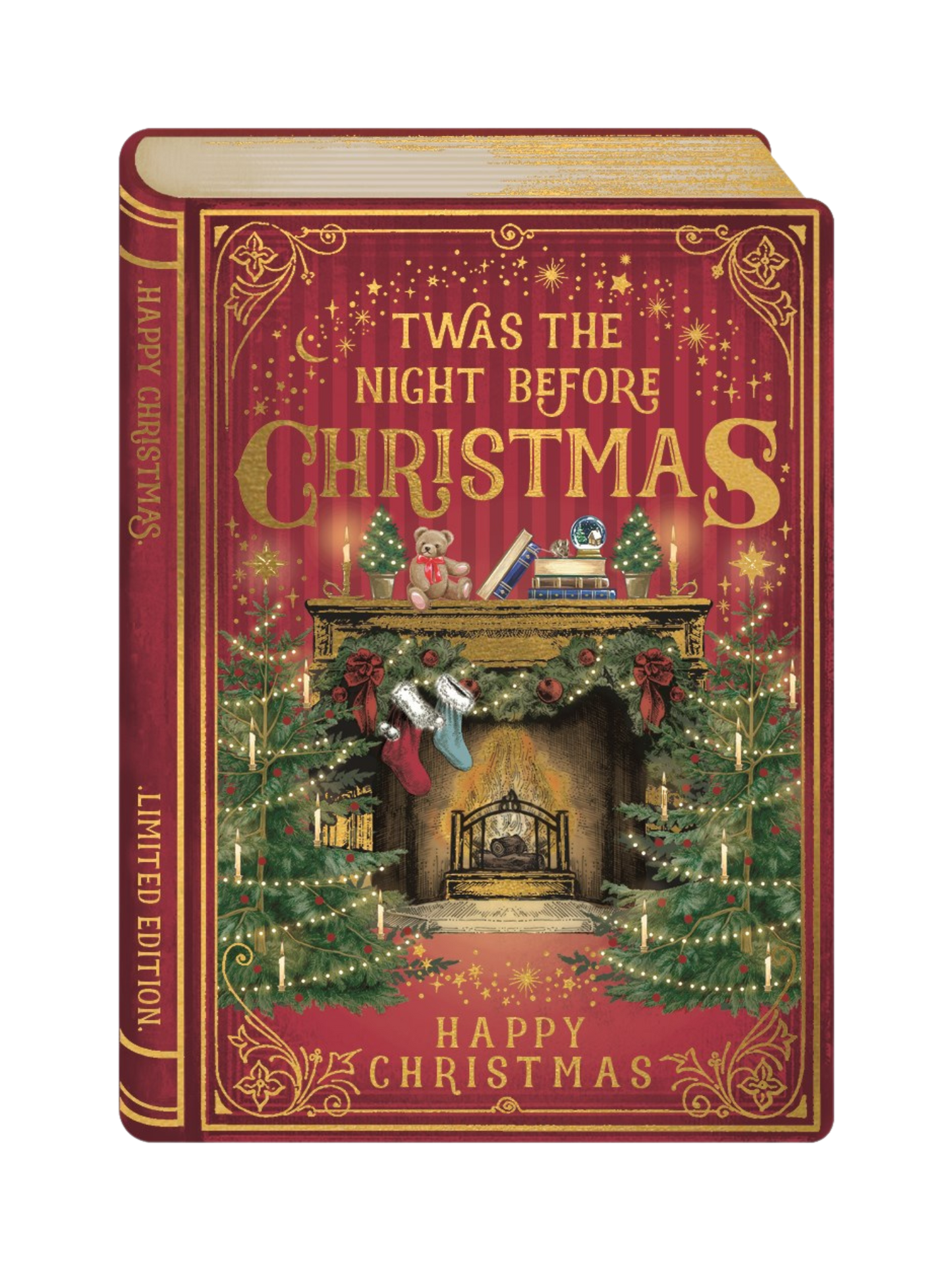 2-part Christmas card Storybook - The Night Before Christmas