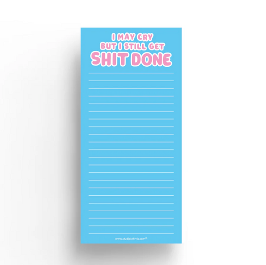 To-do list Studio Inktvis - I may cry but I still get shit done