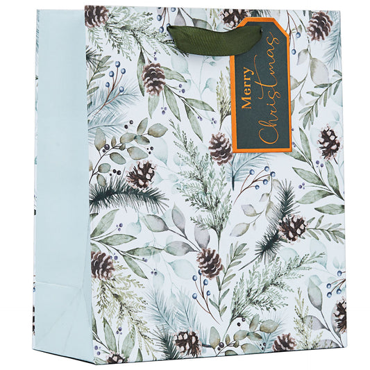 Gift bag Partisan - Winter Leaves M