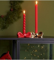 Kynttilänjalka Rico Design - Punainen rusetti