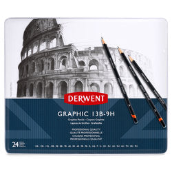 Pencils 24 pcs Derwent - 13B-9H