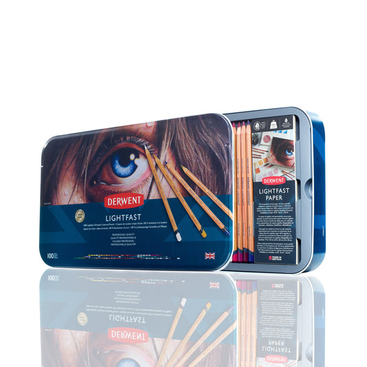 Derwent Lightfast 100-piece Assorted Colour Pencils