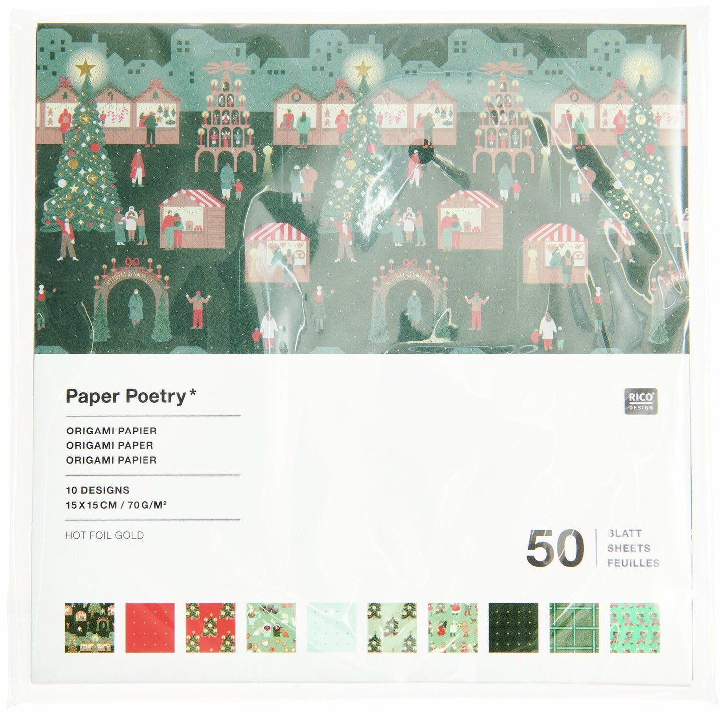 Origamipaperi Paper Poetry - Joulumarkkinat