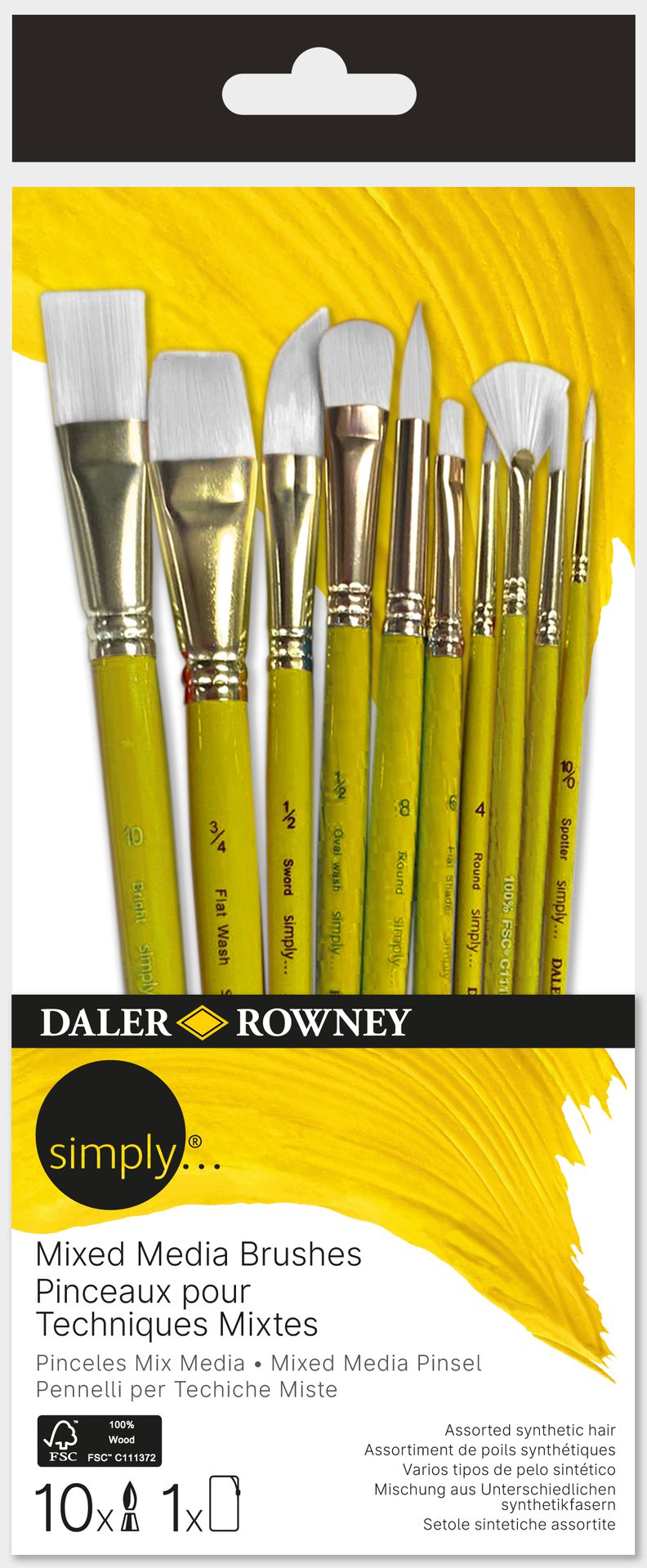 Brush Set 10 pc DR Simply - Mixed Media