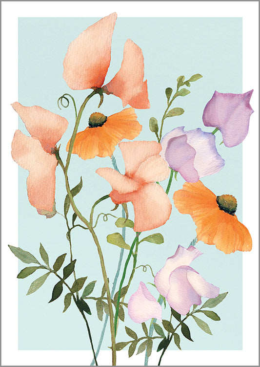 Postcard Henna Adel - Sweet Pea