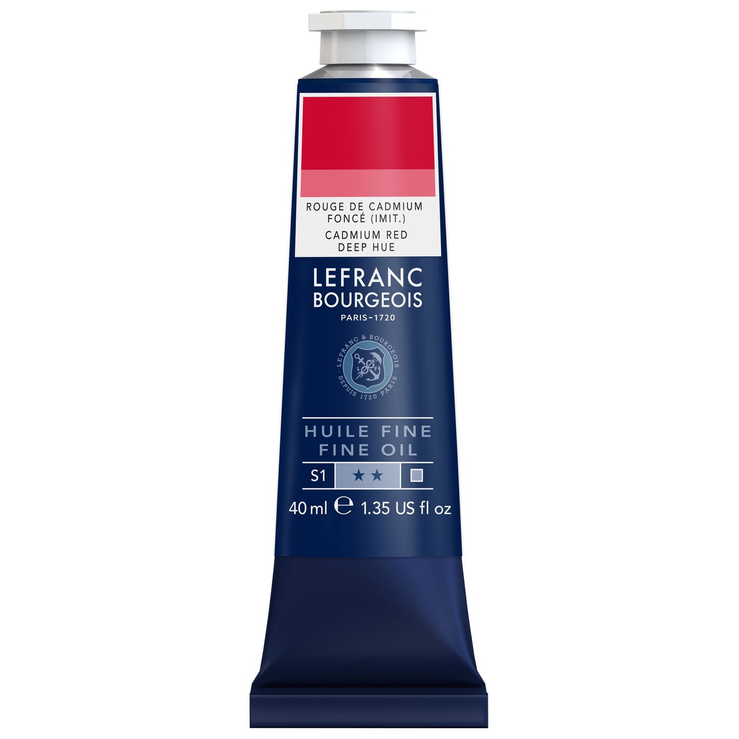 LB Fine Oil 40ml 882 Cadmium Red Deep Hue, öljyväri