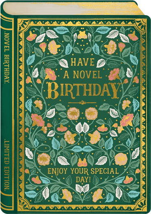 2-part card Storybook - Novel Birthday