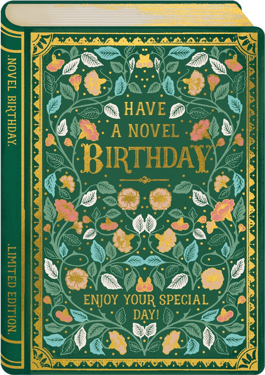 2-part card Storybook - Novel Birthday