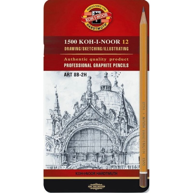 Pencils 12 pcs 8B-2H KOH
