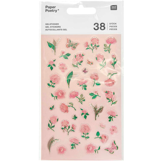 Tarrasetti Paper Poetry - Gel stickers, La Vie en Rose