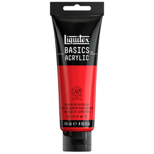 Liquitex Basics 118ml Acrylic Color - 151 Cadmium Red Medium Hue