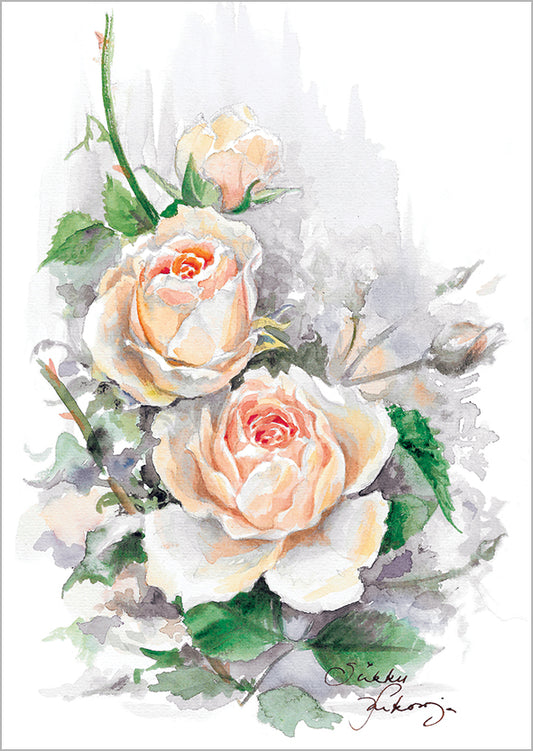2-part card Sirkku Saukonoja - Roses
