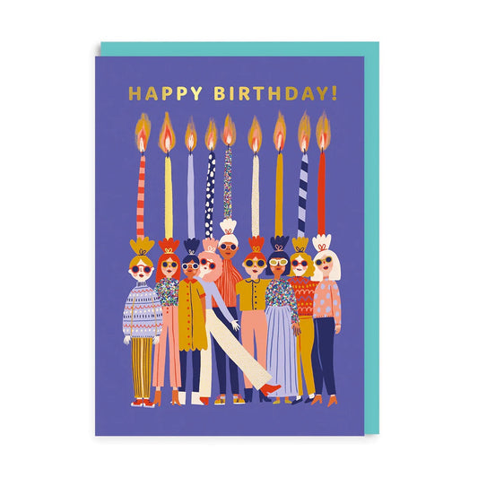 2-osainen kortti Ohh Deer - Happy Birthday!