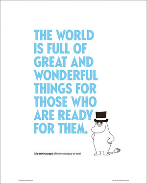 Moomin poster - Great and Wonderful Things