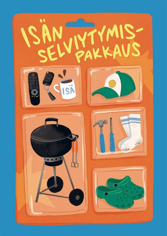 2-osainen kortti Kaisu Sandberg - Isän selviytymispakkaus