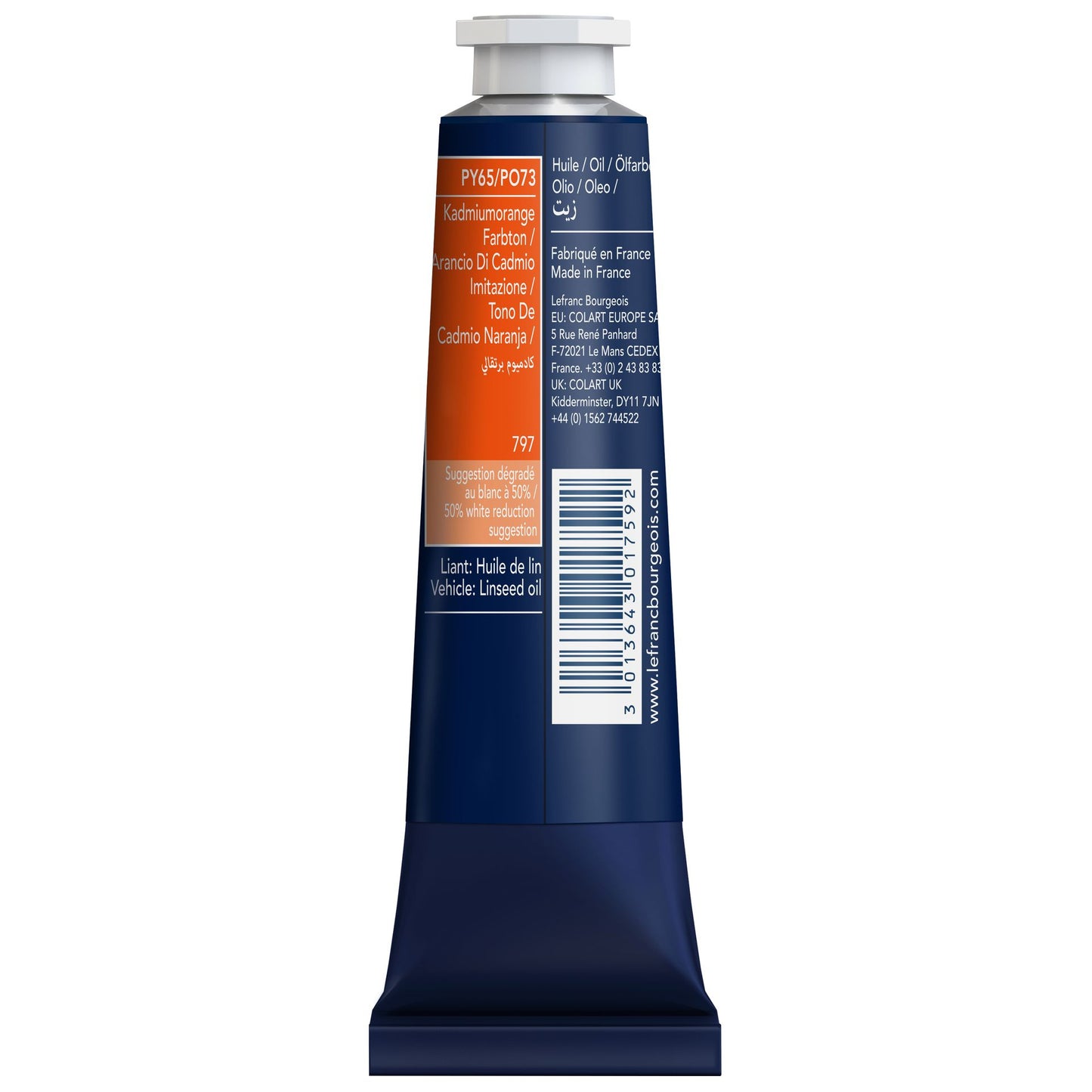 LB Fine Oil 40ml 797 Cadmium Orange Hue, öljyväri