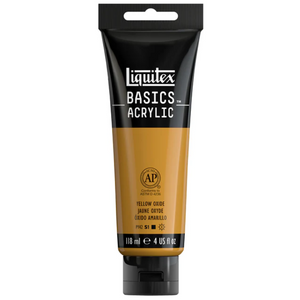 Liquitex Basics 118ml Acrylic Color - 416 Yellow Oxide
