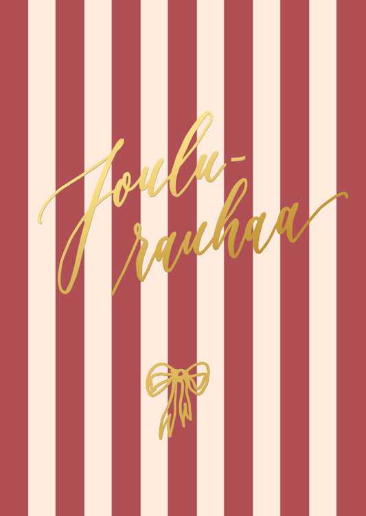 Joulukortti Kalligrafiastudio - Joulurauhaa