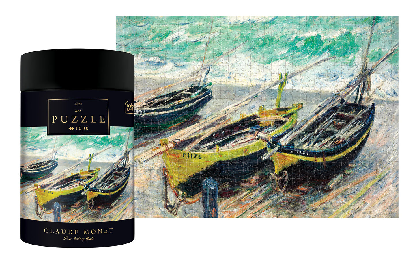 Puzzle Interdruk - Claude Monet, Three Fishing Boats