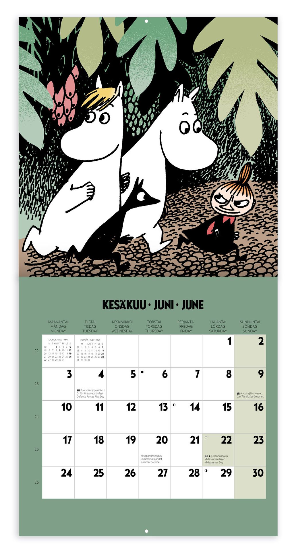 Small wall calendar - Moomin 2024