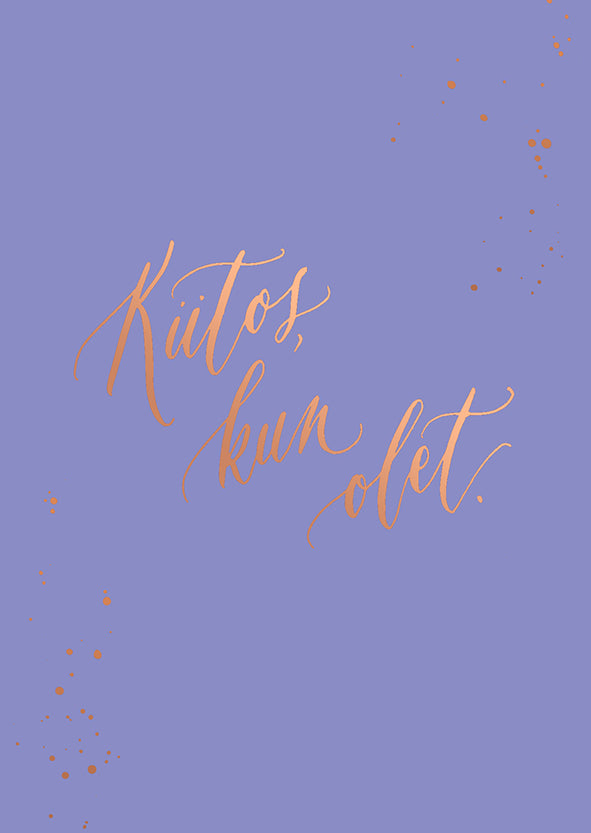 Postikortti Kalligrafiastudio Kiitos Kun Olet Putinki Postikortti Kalligrafiastudio Kiitos Kun Olet Putinki