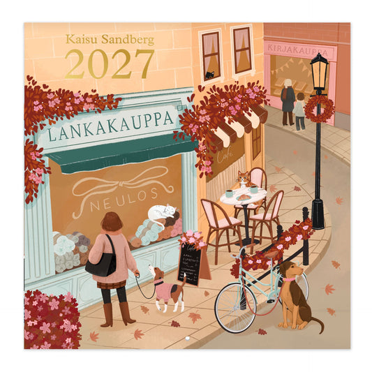 Seinäkalenteri 30x30 2027 Putinki Sandberg