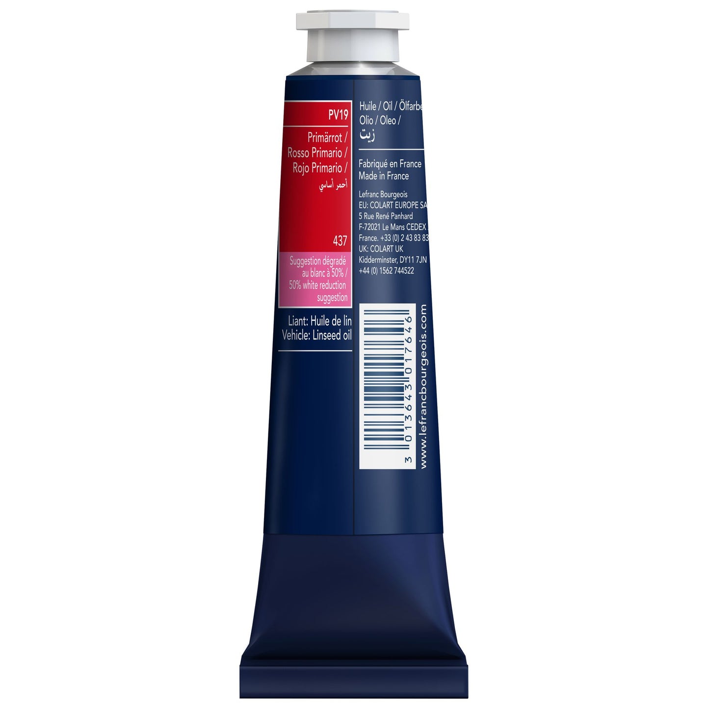 LB Fine Oil 40ml 437 Primary Red, öljyväri